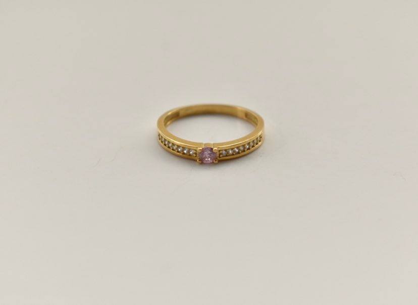 Bague pierre rose - BA01