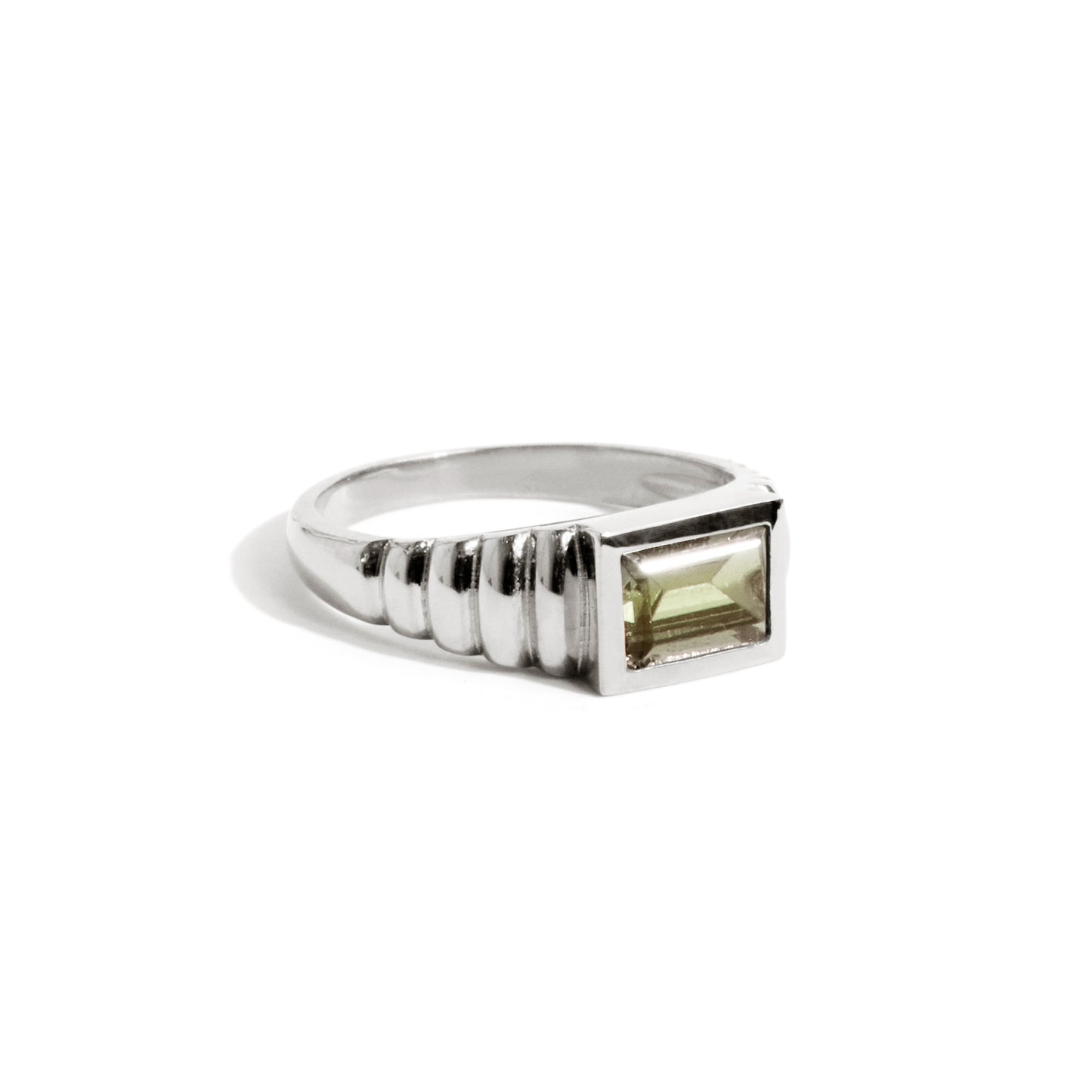 Bague baguette art déco en argent