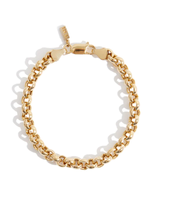 Bracelet rolo audacieux en or
