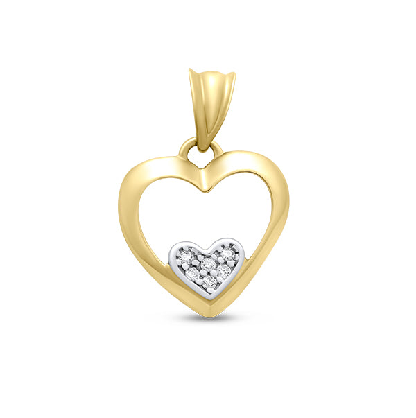 Pendentif cœur et cubique - 15