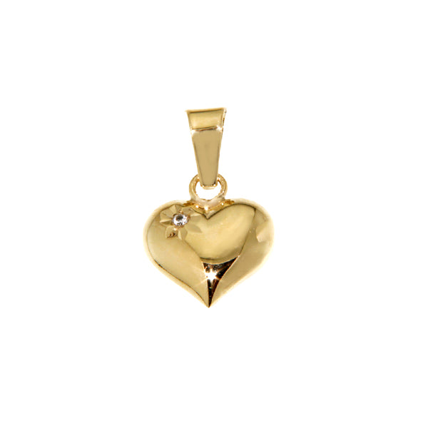 Pendentif cœur or - 1