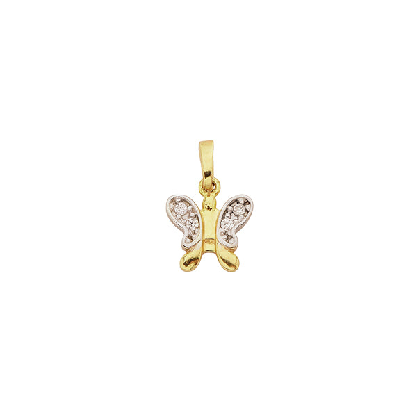 Pendentif papillon en or - 35