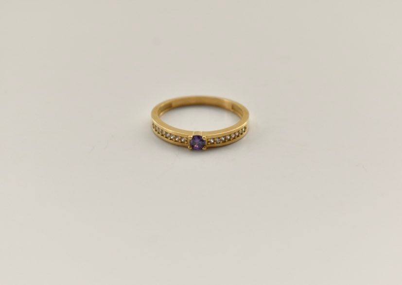 Bague pierre mauve - BA02