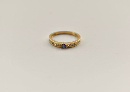 Bague pierre mauve - BA02