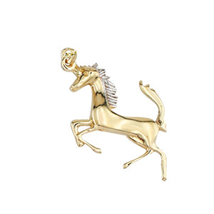Pendentif cheval en or - 4846