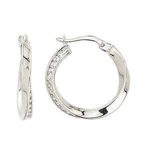 Anneaux or blanc avec cubiques - 27W