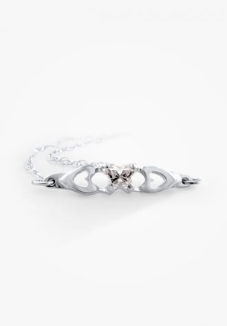 Bracelet papillon en argent