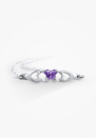 Bracelet papillon en argent
