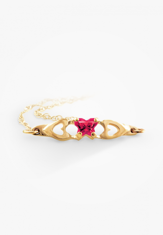 Bracelet papillon en or