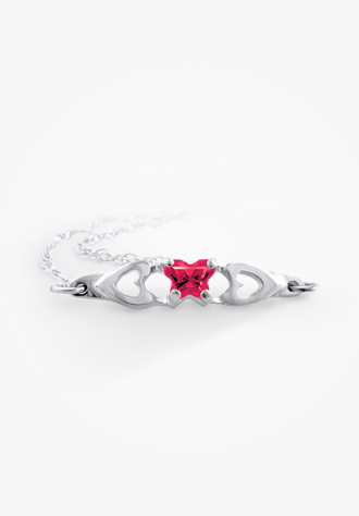 Bracelet papillon en argent