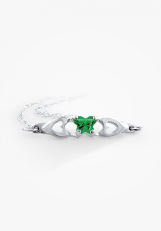Bracelet papillon en argent