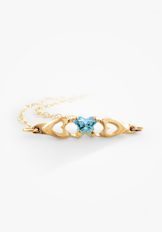Bracelet papillon en or