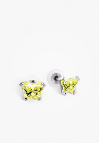 Boucles d'oreilles papillon en argent
