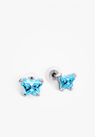 Boucles d'oreilles papillon en argent