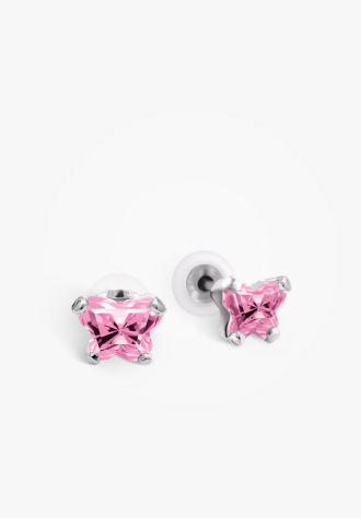 Boucles d'oreilles papillon en argent