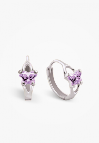 Huggies papillon en argent