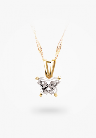 Pendentif papillon en or