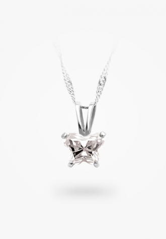 Pendentif papillon en argent