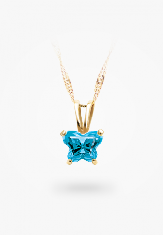 Pendentif papillon en or