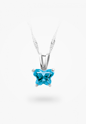 Pendentif papillon en argent