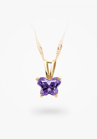 Pendentif papillon en or