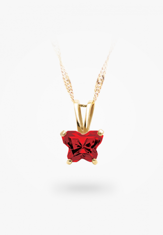 Pendentif papillon en or