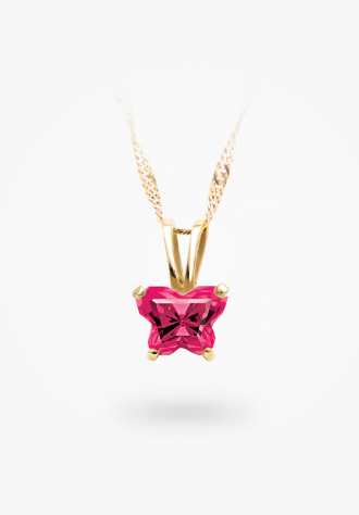 Pendentif papillon en or