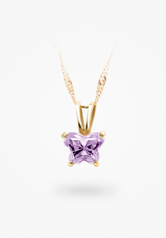 Pendentif papillon en or