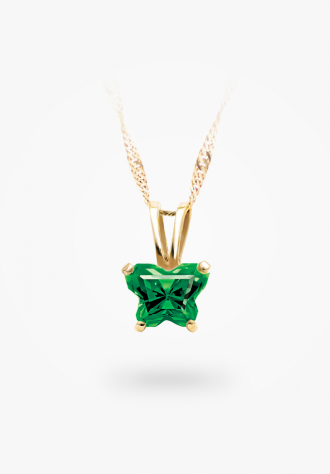 Pendentif papillon en or