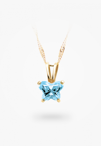 Pendentif papillon en or