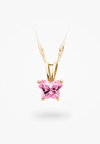 Pendentif papillon en or