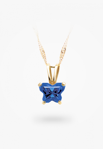 Pendentif papillon en or