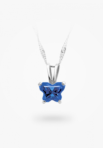 Pendentif papillon en argent