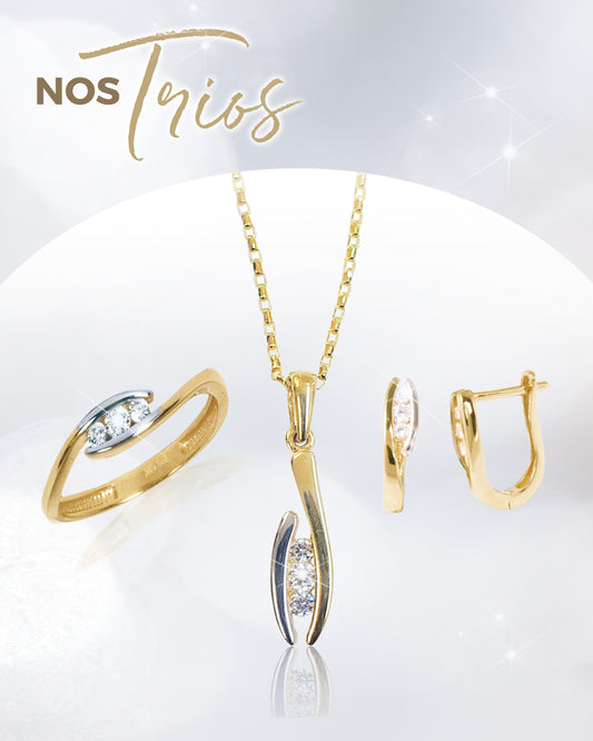 Ensemble en or et cubiques - 321