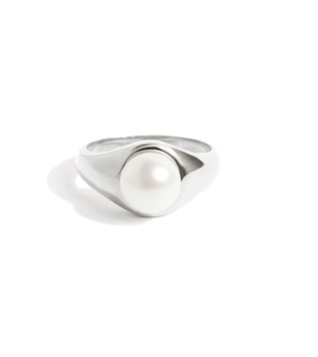 Bague perle d'eau douce en argent