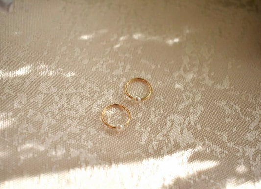 Dormeuses en or avec perle