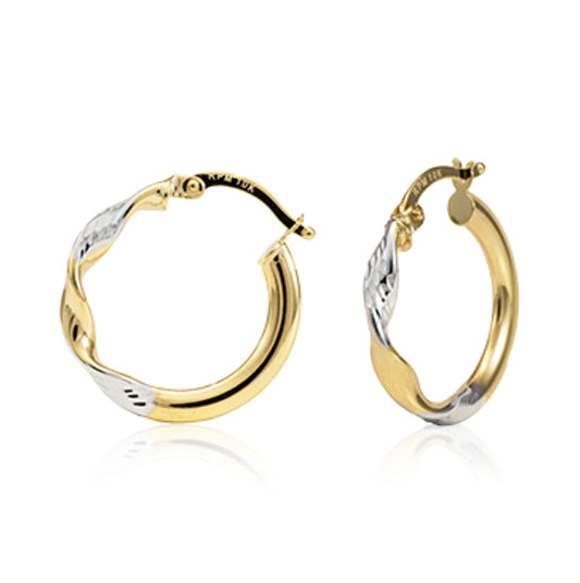 Anneaux or jaune et or blanc - 7