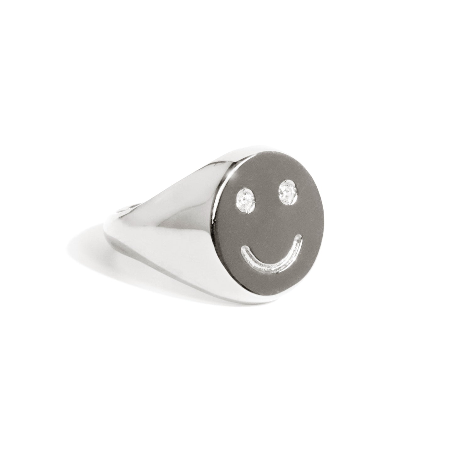 Bague chevalière de bonheur en argent