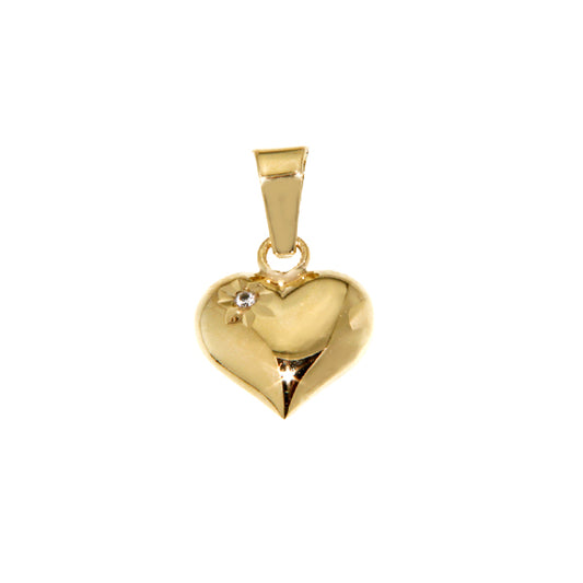 Pendentif cœur or - 1