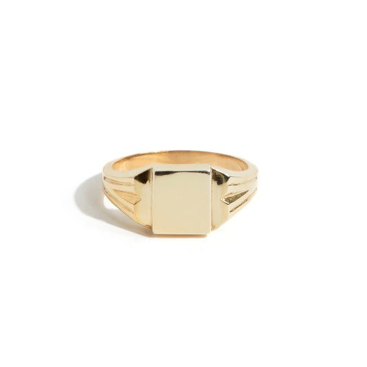 Bague chevalière en or