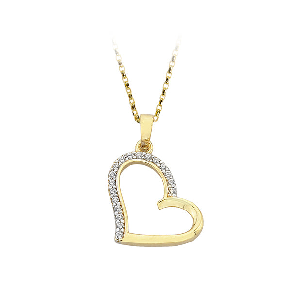 Pendentif cœur cubiques - 116